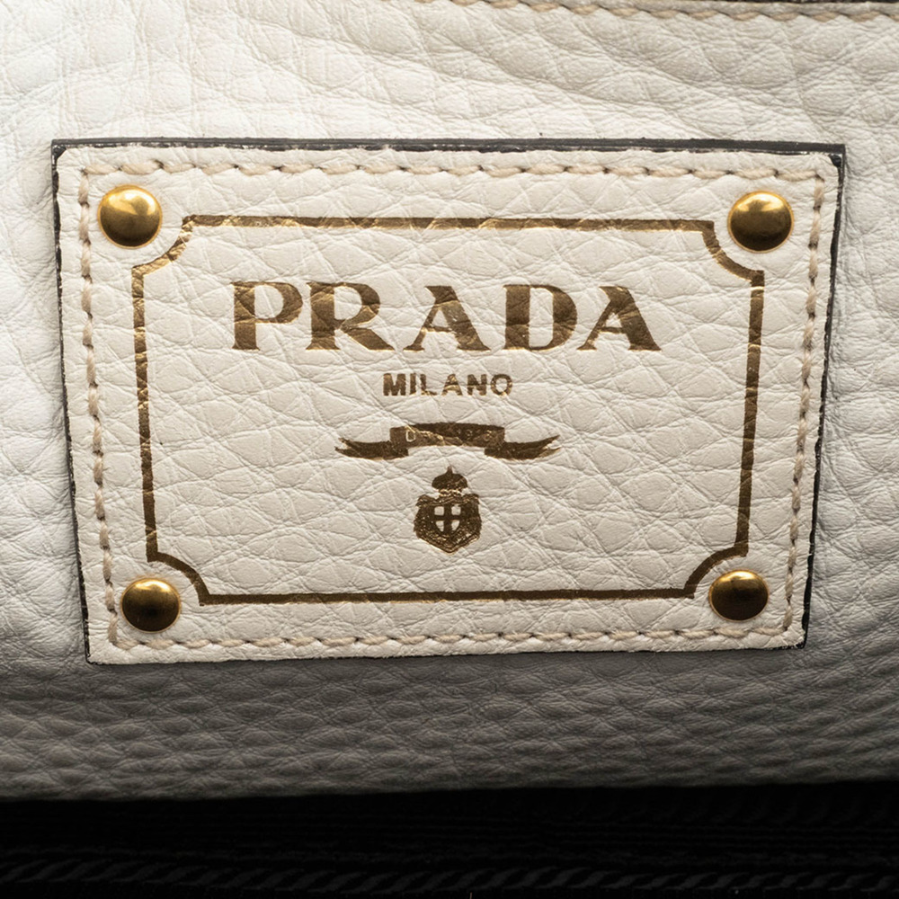 Prada Handbag BT0962 Leather White Women's Shoulder Bag PRADA - Picture 11 of 16